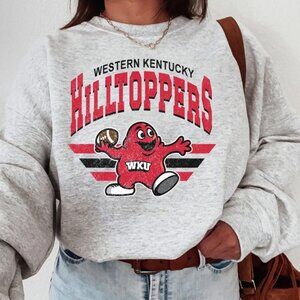 retro Western Kentucky Hilltoppers Sweatshirt NCAA Autograph Graphic College 190